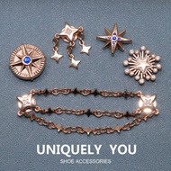 JJBCX Retro Metal Star Fun DIY Accessories Shoe Accessories