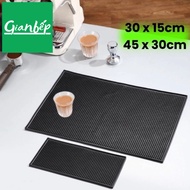 Solid rubber Bar mat 30x15cm 45x30cm trendy anti-slip solid rubber bar mat for Hairdressing equipmen
