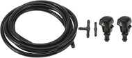 Windshield Washer Nozzle Kit for Ford F150 2004-2014 No.3W7Z17603AA with t Hose Connector,Straight H