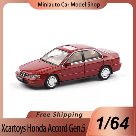 New In Stock Xcartoys 1:64 Honda Accord Gen.4 Red Alloy Miniature Accord Gen.4 Gen.5 Y70-01 Y47-03 C