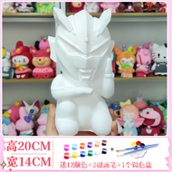 กระปุกออมสินกราฟฟิตีภาพวาดขนาดใหญ่แบบทำมือสำหรับเด็กตุ๊กตาชุดระบายสีตุ๊กตาปูนปลาสเตอร์กราฟฟิตี Sanri