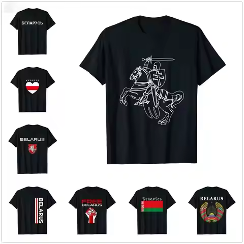 2022 Summer Belarus Historical Coat Of Arms Pagonia Belarus Pahonja T-Shirt For Men Women T Shirt Hi
