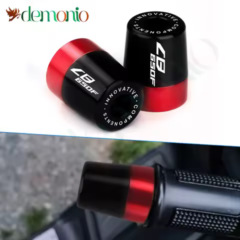 Motorcycle Accessories CNC Aluminum Handlebar Grips Handle Bar Cap End Plugs For Honda CB650F CB 650