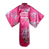 Kimono Bathrobe Costume Japanese Traditional Yukata Cosplay Women's Sexy Sakura Pattern Kimono Bathr