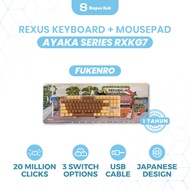 Rexus Ayaka Series TKL Fukenro RX-KG7 Gaming Keyboard + TKL Mechanical Mousepad