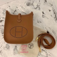 Rubyloveshermes愛馬仕mini evelyne金棕金釦hermes evelyne16