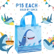 FP1921 (12 pcs) Baby Shark Cute Loot Bag Non-woven Gift Bag Eco Friendly Party Giveaway
