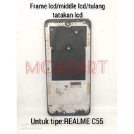 LCD FRAME/ LCD PLATE LCD PLATE REALME C55 (ALREADY HAS FLX ONOFF + VOLUME + VIBRATION) ORIGINAL COPO