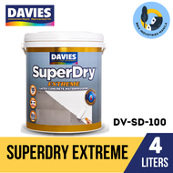 Davies SuperDry White 1 Liter or 4 Liters (Gallon) Extreme Latex Paint Waterproofer Brix Industries 