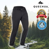 Men's Long Hiking Pants Model MH500 (Black) QUECHUA