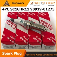 【OEM】Original (4PCS) SC16HR11 Iridium Spark Plug For Toyota Avanza Corolla dual vvti 90919-01253 909
