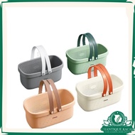 CK Basket Storage With Handle Easy Carry Portable Shower Bathroom Kitchen Office Bakul Plastik Mandi Penyimpan Barang