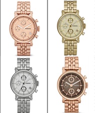 Fossil Women's Watch Tailor Multifunction Rose-Tone Stainless Steel Watch Luxury Brand Ladies Wrist