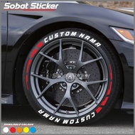 Car Tire Sticker - Tire Bomb Sticker/Tire Font Sticker 3D Tire Sticker Free Custom Vol 1