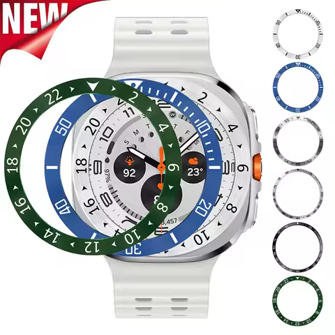 Metal Bezel Ring Case for Samsung Galaxy Watch 7 Ultra 47mm Bezel Frame Case Digit Ring for Galaxy W