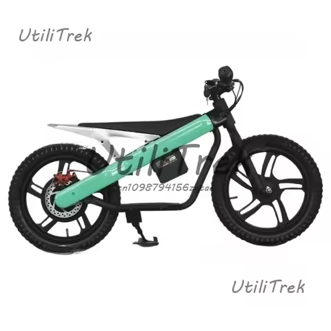 16 Inch Kids Electric Bike Balance Bike with Training Wheels for Children