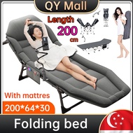 🔥SG Local Seller+Free 10Gifts🔥Upgraded 200cm Foldable Portable Sofa Bed Folding Camping Japanese Recliner Lazy Chair Office/Home/Living Room/Hospital Sleeping Chair Simple Lunch Break Nap Bed With Foldable Mattress 折叠床 懒人椅 躺椅