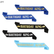 [ZPT] Birthday King Sash for Men Boy Happy 16th 18th 20th 30th Birthday Party Decor TH