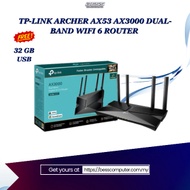 TP-LINK ARCHER AX53 AX3000 DUAL-BAND WIFI 6 ROUTER