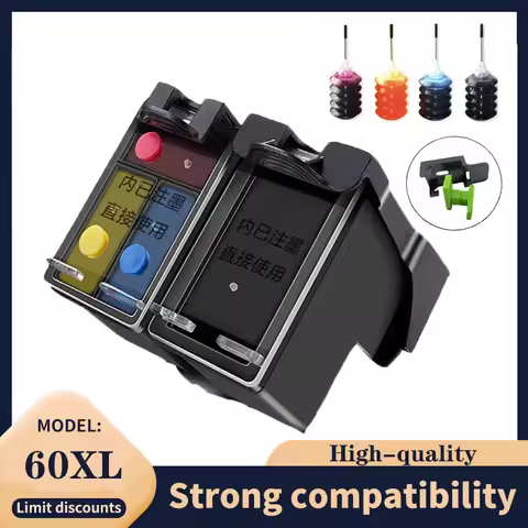 60XL Compatible for hp 60 for hp60 hp60xl Ink Cartridge Deskjet F2480 F2420 F4480 F4580 F4280 D2660 