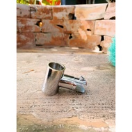 3/4" Inch Glass to Pipe Clamp Connector