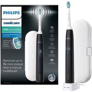(GADGETPRO) Philips Sonicare ProtectiveClean 4300 Electric Toothbrush with Travel Case, Light Blue, Pastel Pink, Black