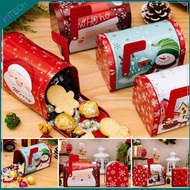 2023 Christmas Metal Tin Box - Box Gift Wrapping Box Biscuit Container Gift Can Hot Sale