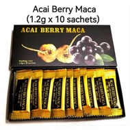 Ready stock ACAI BERRY MACA 1.2g x10 sachet