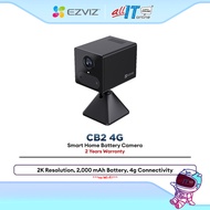EZVIZ CB2 4G Wireless Smart Security Camera with Rechargeable Battery for Outdoor Monitoring Full HD