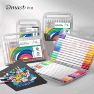 Deli dmast Dantu RM1-24 Soft Painted Acrylic Marker Waterproof Color Pen Washable Student Children A