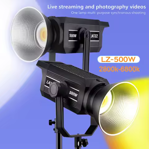 LATZZ 500W Photography Fill Light 2800k-6800k Continuous Output COB LED Studio Video Light for Live 