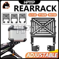 Adjustable LC135 Y15 RS150 Monorack Heavy Duty Mono Foldable Rack Rear Luggage Pemegang Rak Lipat Bo