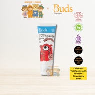 BUDS CHILDREN'S TOOTHPASTE STRAWBERRY WITH XYLITOL [50ML][BUDS ORGANIC][HEARTSOME]