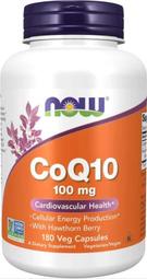 [預購] Now 輔酶Q10 100毫克 180粒 山楂果 CoQ10 w/ Hawthorn Berry