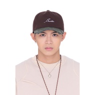 Unisex khaki embroidered baseball Cap - BEUTER Two-Tone Distressed Cap - Brown