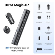 BOYA Magic 4 Forms in 1 Transformable Wireless Microphone AI Noise Cancelling Mic Lavalier Lapel Min