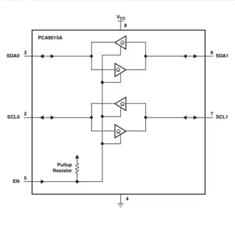 A85P PCA9515A I2C Repeater Module Dual-Channel Bidirectional I2C Bus/SMBus Repeater Module I2C Buffe