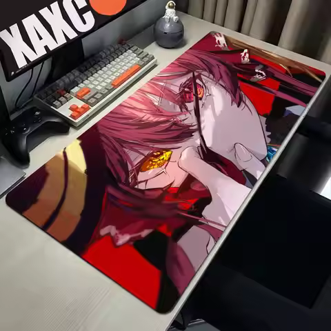 Mouse Pad Gaming Accessories Gamer alfombrilla Hololive Houshou Marine Computer Desk Mat Laptop Varm