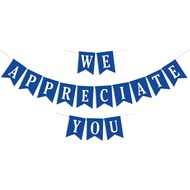 We Appreciate You Banner, Staff Appreciation Decorations, Thanks for All You Do, Employee Appreciati
