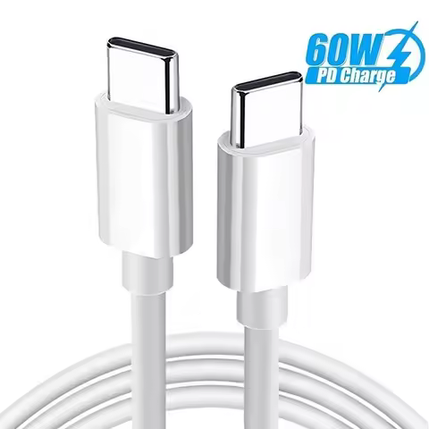 1m/1.5m/2m PD 60W USB C to USB Type C Cable Fast Charger Type C to Type C Data Cable For iPhone Huaw