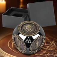 7Combination DND Metal Pattern Dungeons and Dragons Toy Board Game Polyhedral C Six-sided1Rotating S