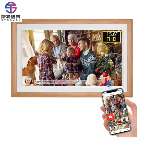 32GB Smart Large Touch Screen Digital Photo Frame 15.6inch WiFi Digital Picture Frames Share Photos 