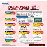 SG832 Paket Kvision Bromo Gol Kartenz Optus Gardiner LG Sat K-Vision