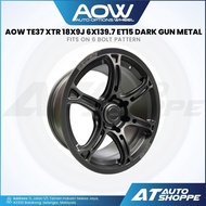 AOW TE37 XTR 18x9J 6x139.7 ET15 Dark Gun Metal 4x4 Rims