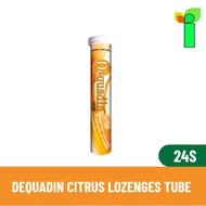 Dequadin Citrus Lozenges Tube 24S