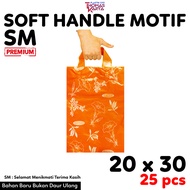 Plastik Hajatan 20x25 20x30 25x30 Motif SELAMAT MENIKMATI TERIMA KASIH isi 25 Softhandle Bag