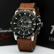 Komniaeti Jam Tangan Alexandre Christie Ac 6416 Silver Black Brown