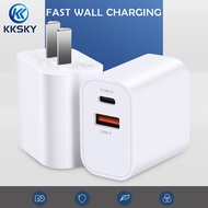 KKSKY PD 30w หัวชาร์จเร็ว หัวชาร์จ TYPE-C USB รองรับชาร์จเร็ว fast chager For iPhone 13 pro max / iPhone 13 mini