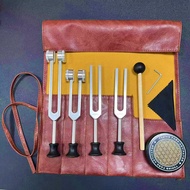 Ear Acupressure Tuning Forks Set - 128Hz, 256Hz, 432Hz, 528Hz - Weighted Body Tuning Forks For Yoga 