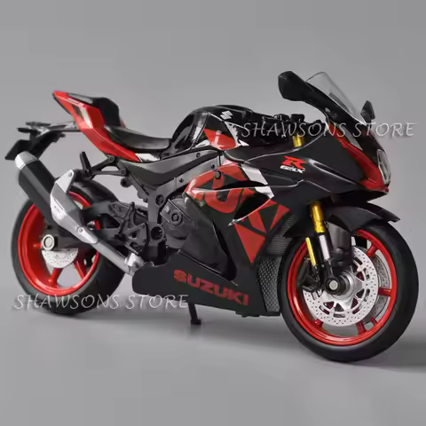 1:12 Scale Diecast Motorcycle Model Toys Suzuki GSX R1000R Sport Bike Miniature Replica Collectible